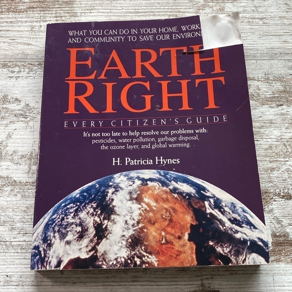 Earth Right by H Patricia Hynes Paperback 1990 Vintage Environmental Guide